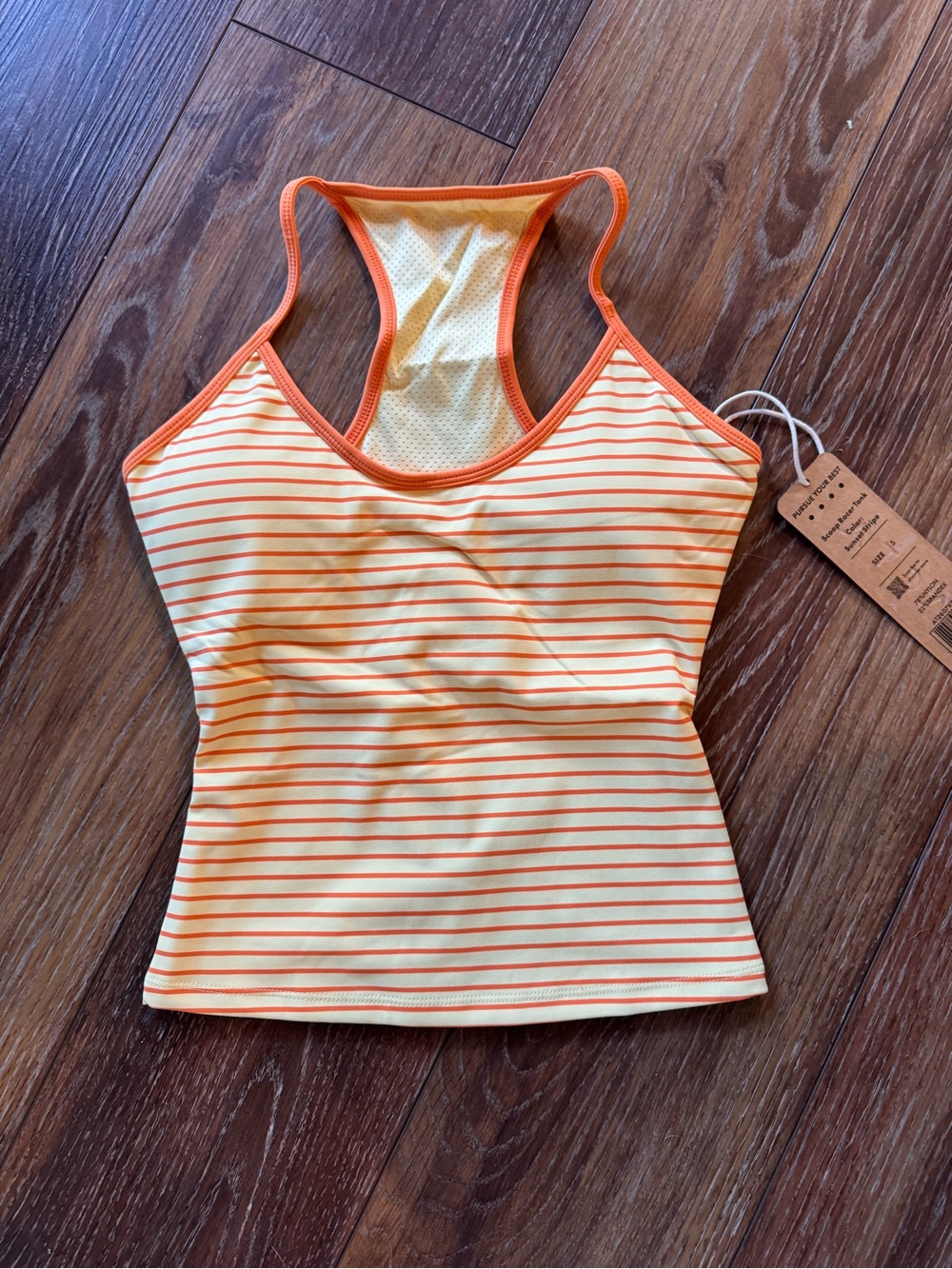 Ken x ACTA Women’s Orange Stripe Top - Athletic Tank